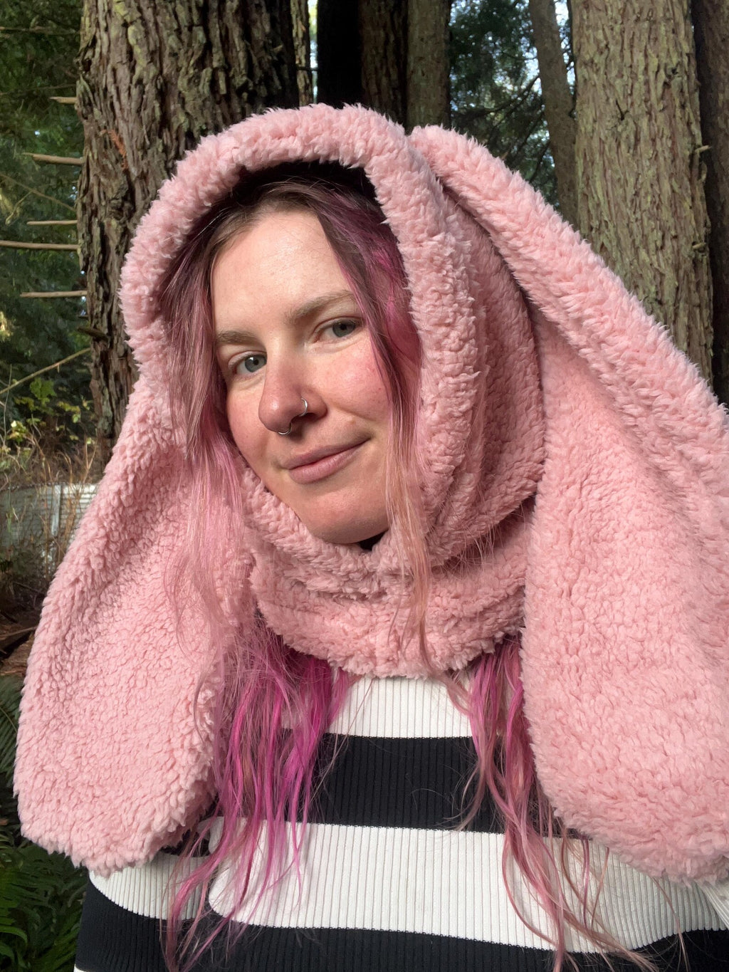 Pink Bunny Hood
