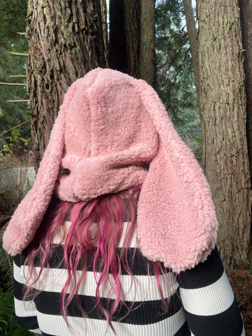 Pink Bunny Hood